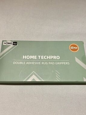 Home Techpro 12 Pcs Double Sided Rug Pad Grippers - NIB